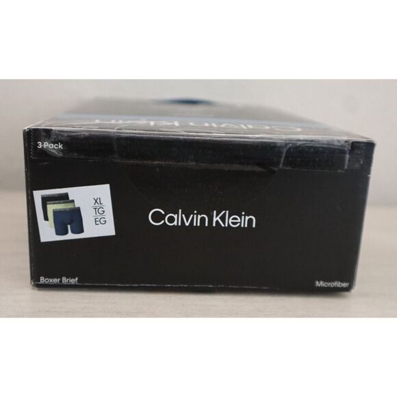 Calvin Klein NP2687R-740 Men's Sz XL Multicolor 3-pk Microfiber Boxer Briefs - Picture 3 of 6